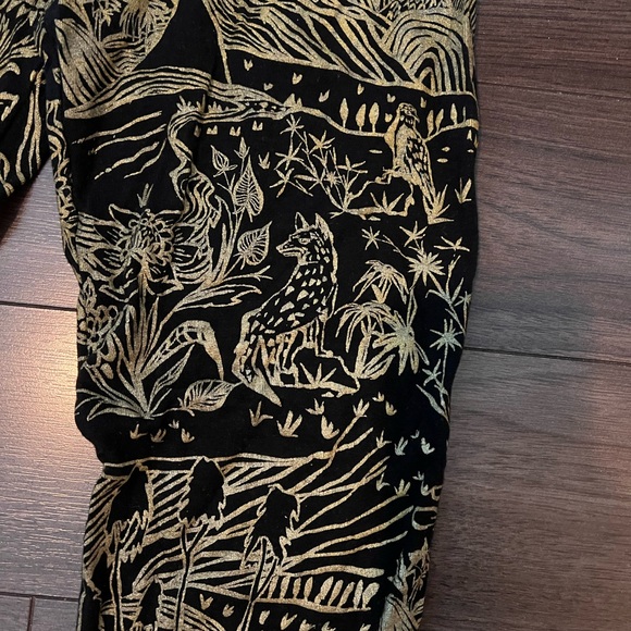 Black and gold leggings - Picture 2 of 3